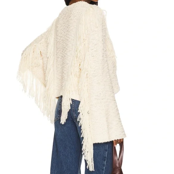 Tularosa Ibone Fringe Sweater Beige - Picture 6 of 16
